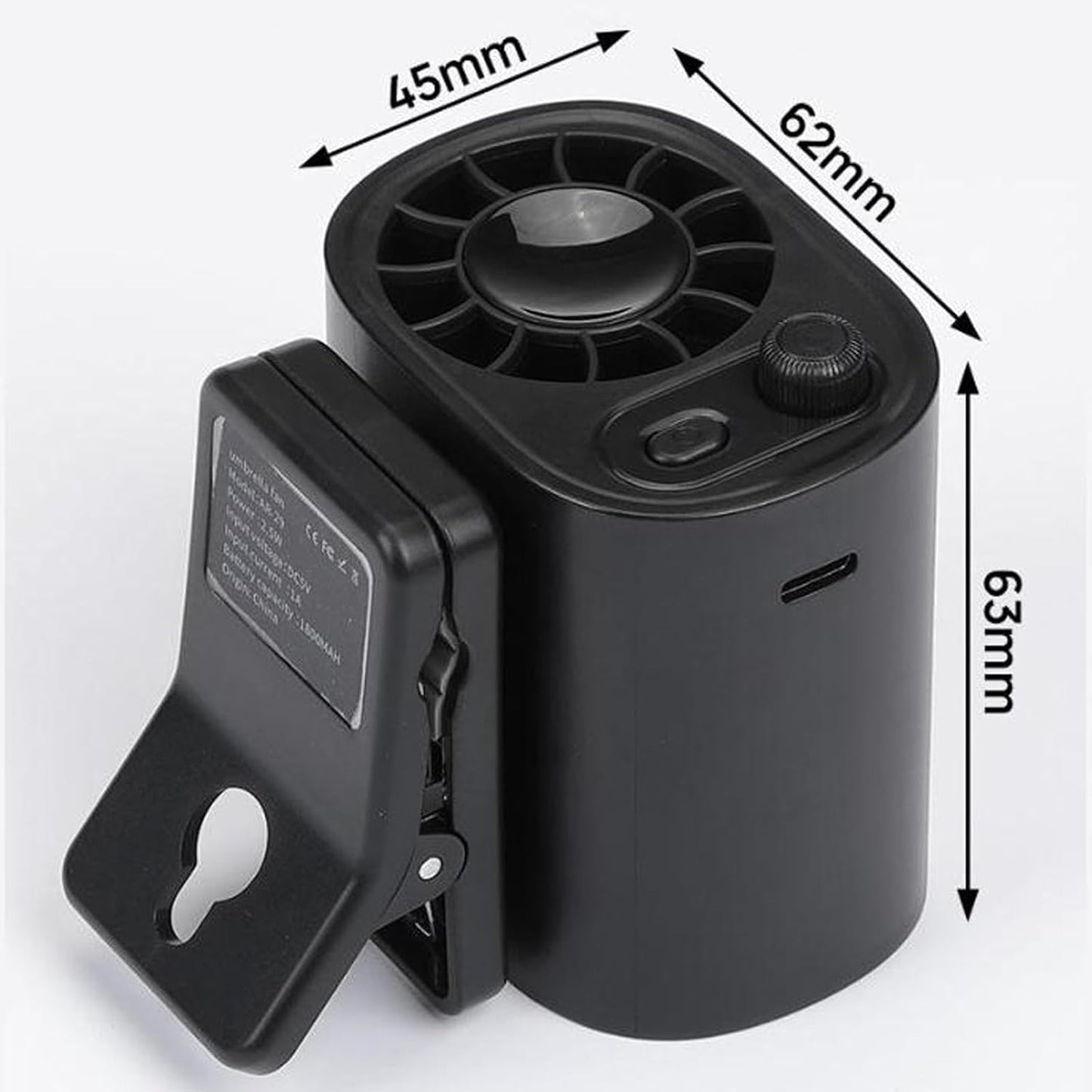Hipacool Portable Clip Fan 360° Rotatable
